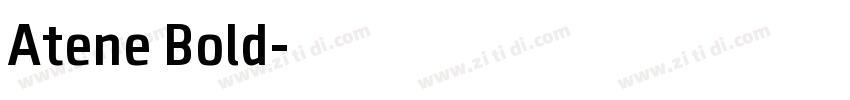 Atene Bold字体转换